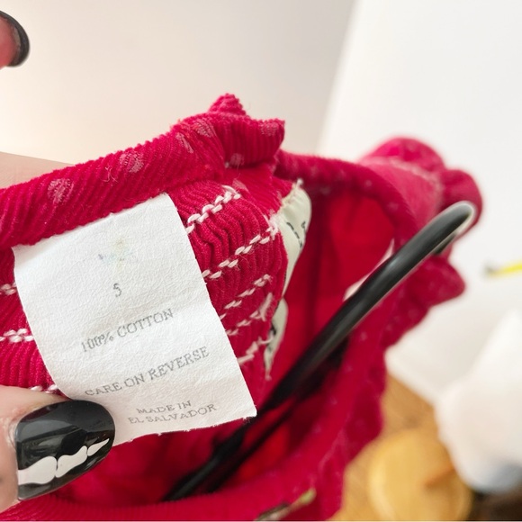 Amanda Remembered Holiday Christmas Snowman Handmade Smocked Dress | Size 5 - Picture 9 of 9